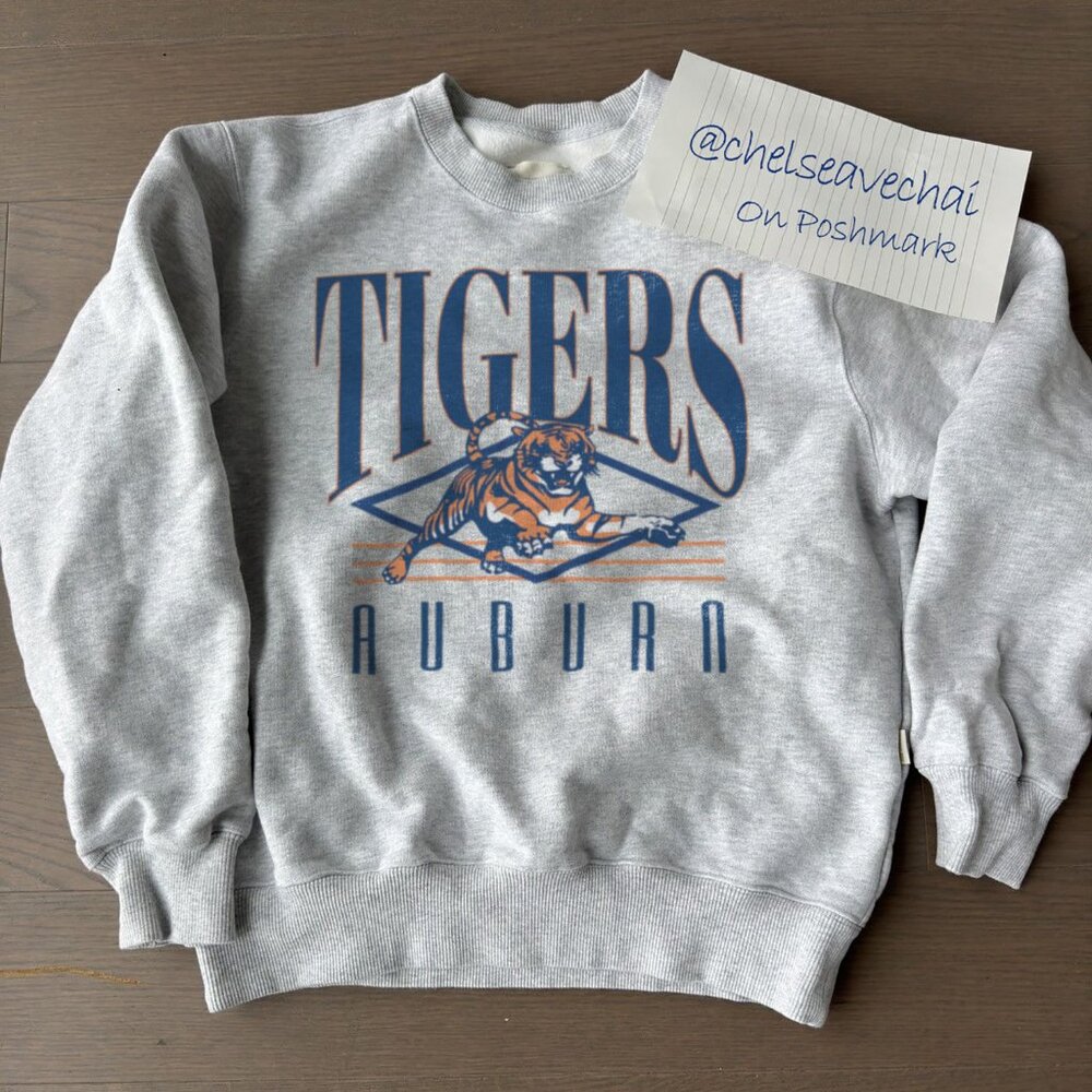Vintage Auburn Tigers Football Sweatshirt, Retro 90s Auburn University Shirt Tee